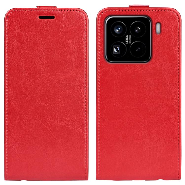 

For Xiaomi 15 Pro R64 Texture Single Vertical Flip Leather Phone Case(Red)
