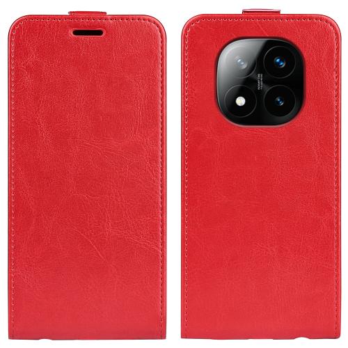 

For Xiaomi Redmi Note 14 Pro+ 5G R64 Texture Single Vertical Flip Leather Phone Case(Red)