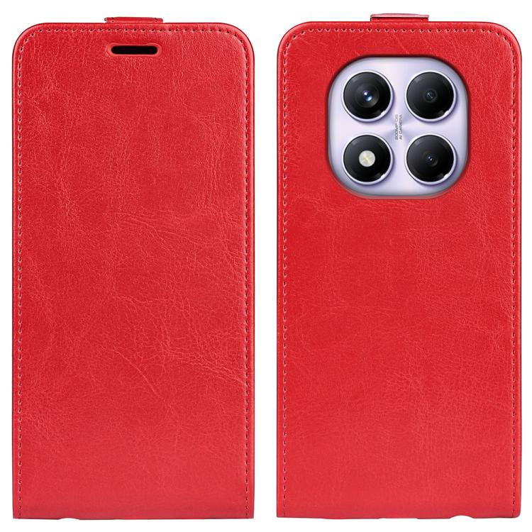 

For Redmi Note 14 Pro 4G R64 Texture Single Vertical Flip Leather Phone Case(Red)