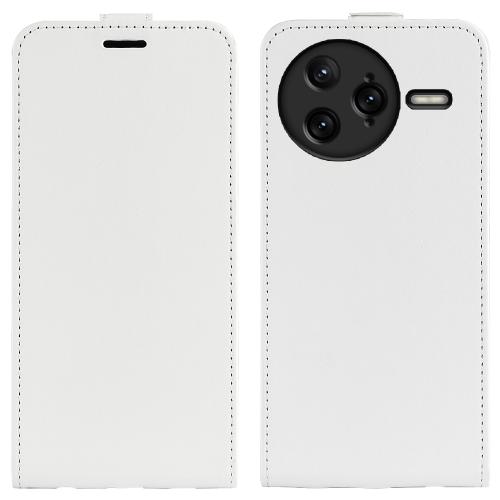 

For Redmi K80 Pro / Poco F7 Ultra R64 Texture Single Vertical Flip Leather Phone Case(White)