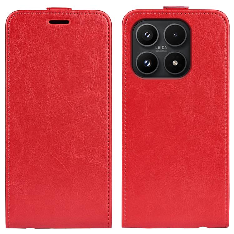 

For Xiaomi 17 R64 Texture Single Vertical Flip Leather Phone Case(Red)