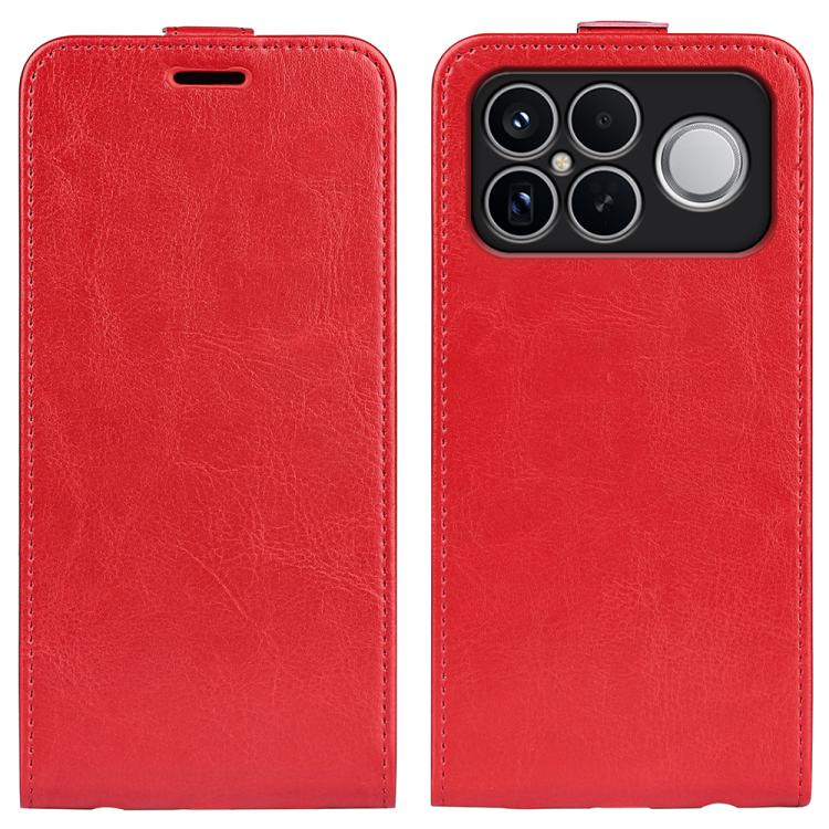 

For Xiaomi Poco F8 Ultra 5G R64 Texture Single Vertical Flip Leather Phone Case(Red)