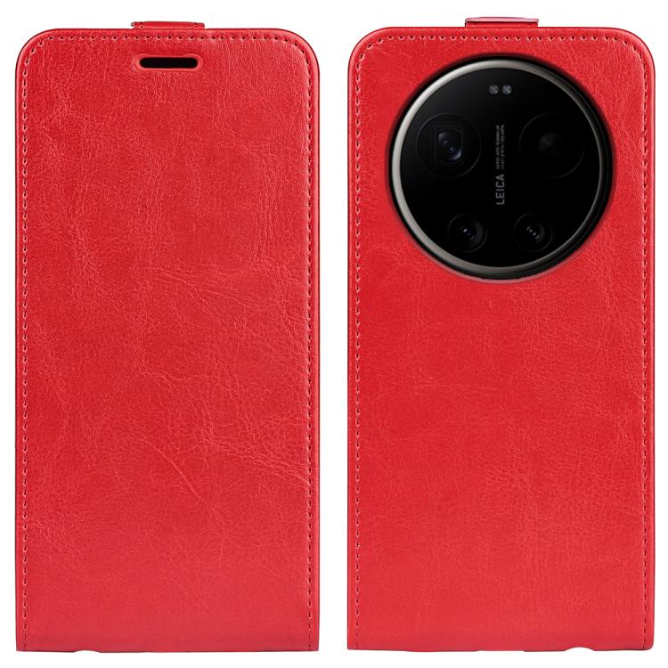 

For Xiaomi 17 Ultra R64 Texture Single Vertical Flip Leather Phone Case(Red)