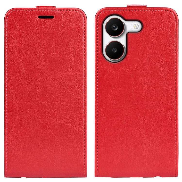 

For Redmi Turbo 5 5G / Poco X8 Pro 5G R64 Texture Single Vertical Flip Leather Phone Case(Red)