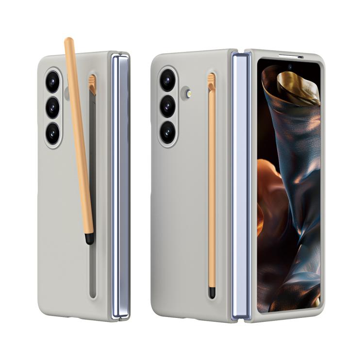 

For Galaxy Z Fold8 Ultra 5G Skinfeel Shockproof Phone Case, No Pen(Light Gray)