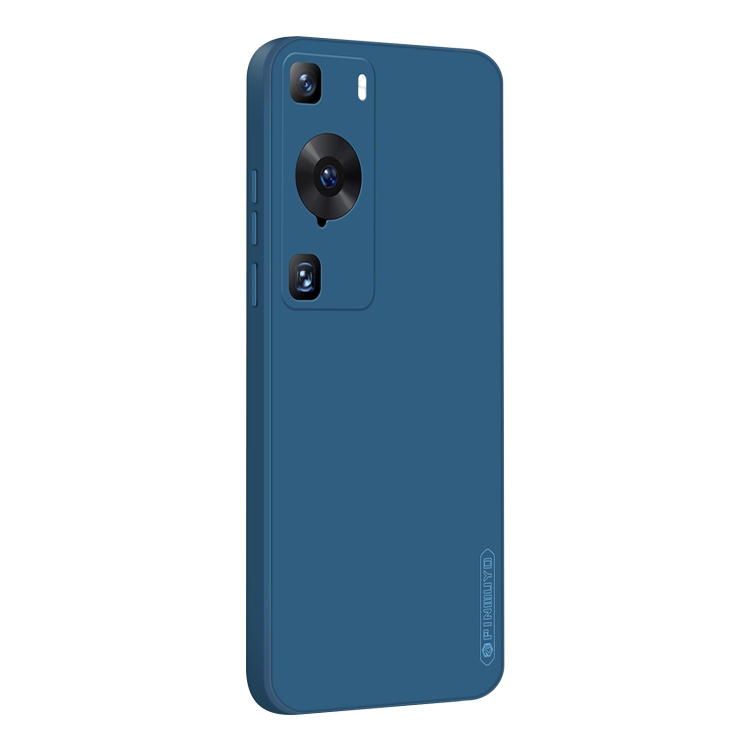 

For Huawei P60 / P60 Pro PINWUYO Sense Series Liquid Silicone TPU Phone Case(Blue)