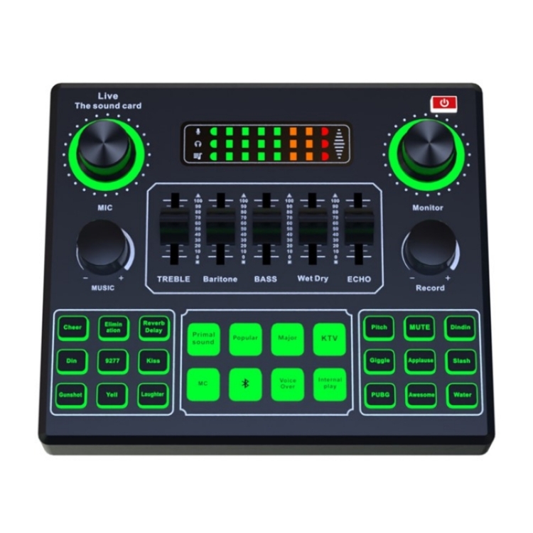 Soundkarte Mit Drahtlosem Mikrofon – All-in-One Audio-Equipment Für Karaoke, Live-Streaming & Musik
