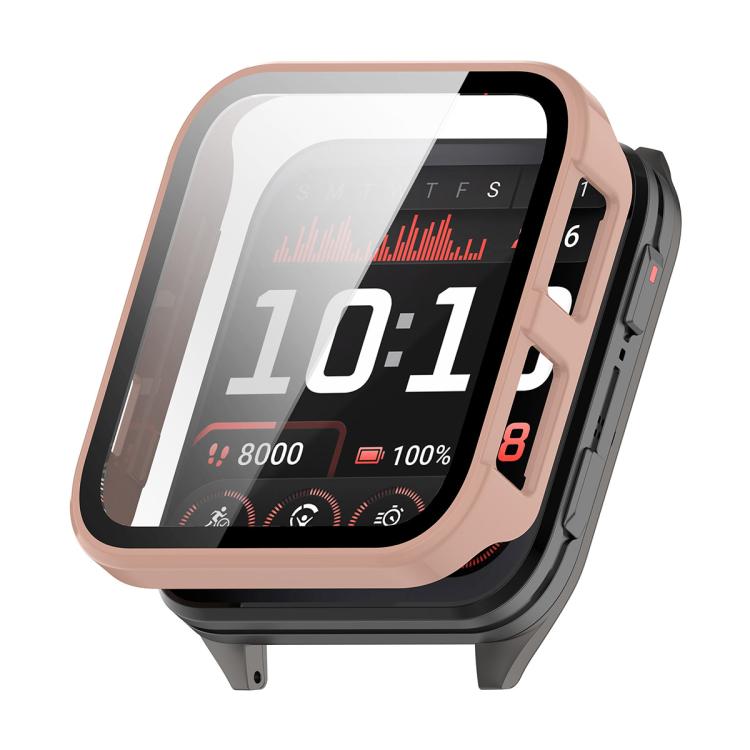 

For Garmin Venu X1 ENKAY Hat-Prince Full Coverage Tempered Glass Film Integrated PC Watch Cover(Pink)