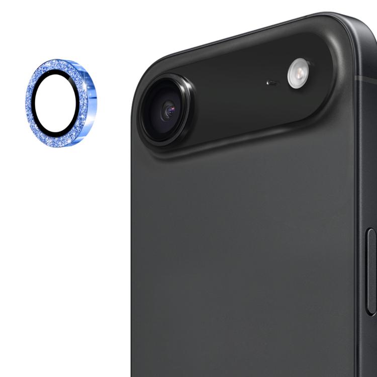 

For iPhone 17 Air ENKAY Hat-Prince Glitter Rear Lens Aluminium Alloy Tempered Glass Film(Blue)