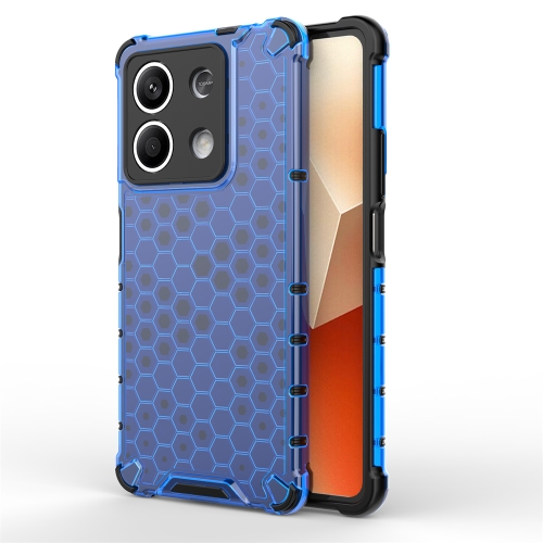

For Redmi Note 13 Shockproof Honeycomb Phone Case(Blue)