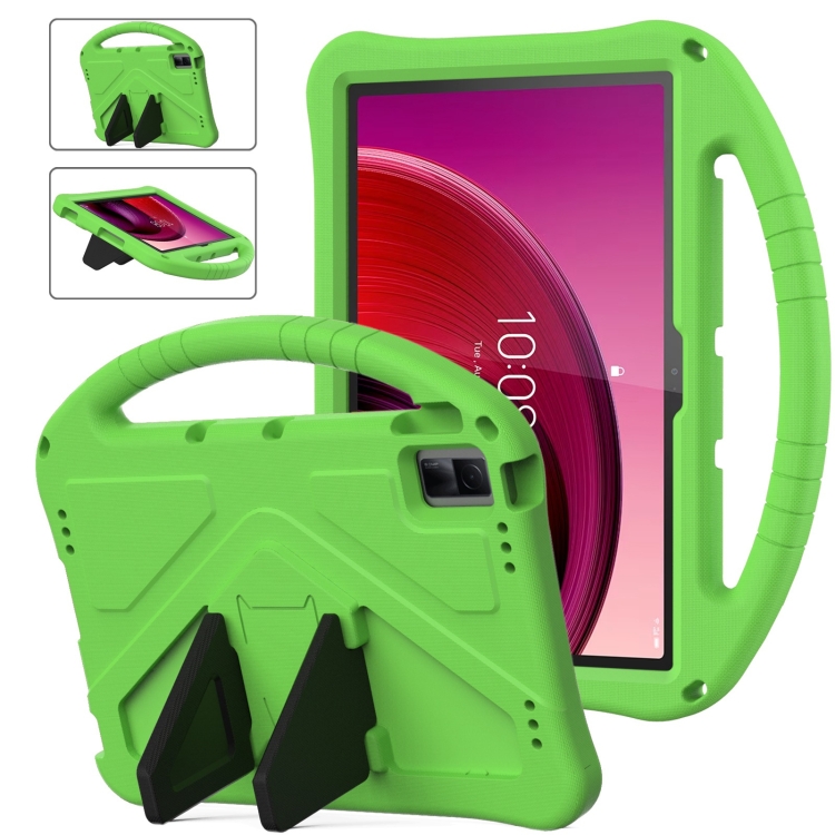 

For Lenovo Tab M10 5G 2023 EVA Shockproof Tablet Case with Holder(Green)