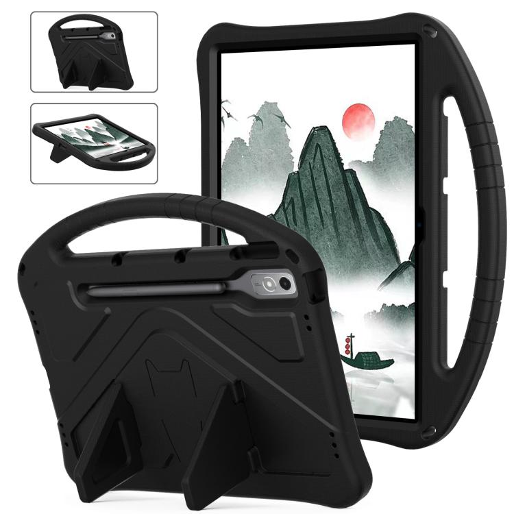 

For Lenovo Xiaoxin Pad Pro 12.7 2025 EVA Shockproof Tablet Case with Holder(Black)