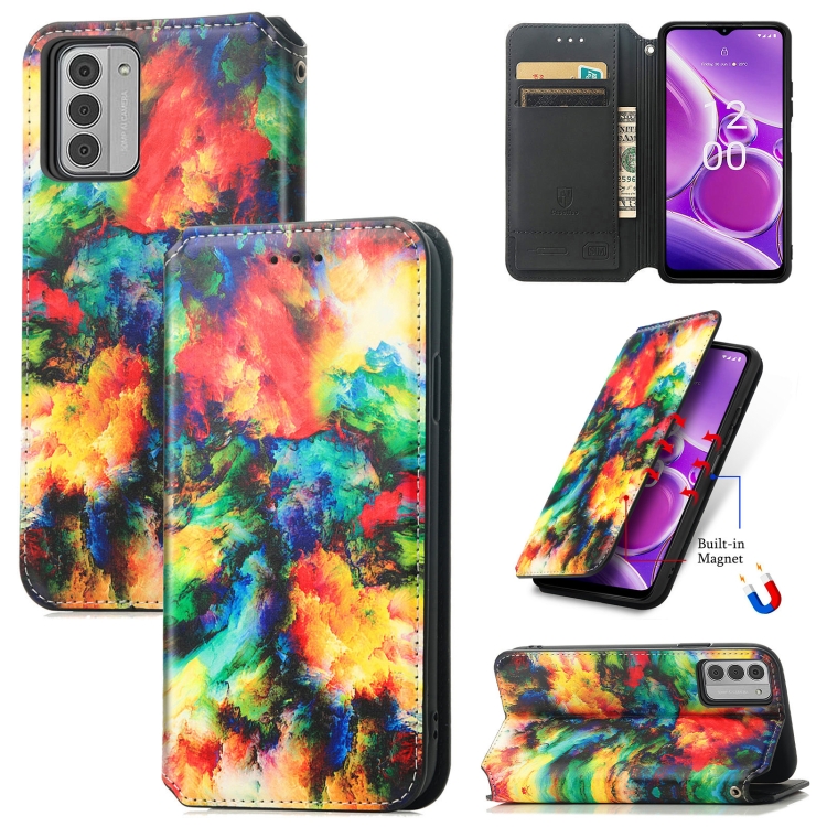 

For Nokia G42 CaseNeo Colorful Magnetic Leather Phone Case(Colorful Cloud)