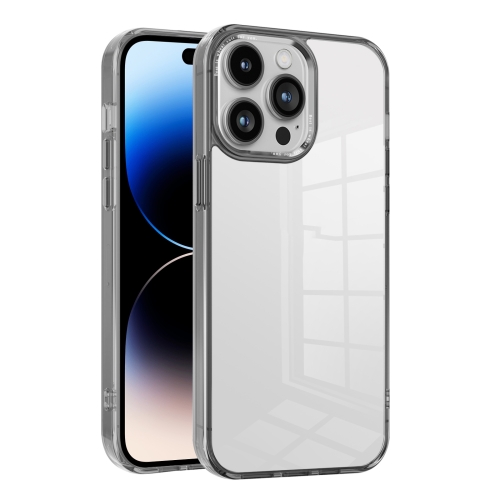 

For iPhone 14 Pro Ice Color Clear PC Hybrid TPU Phone Case(Grey)