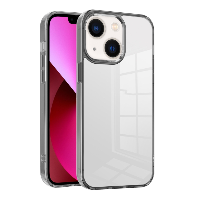 

For iPhone 13 Ice Color Clear PC Hybrid TPU Phone Case(Grey)