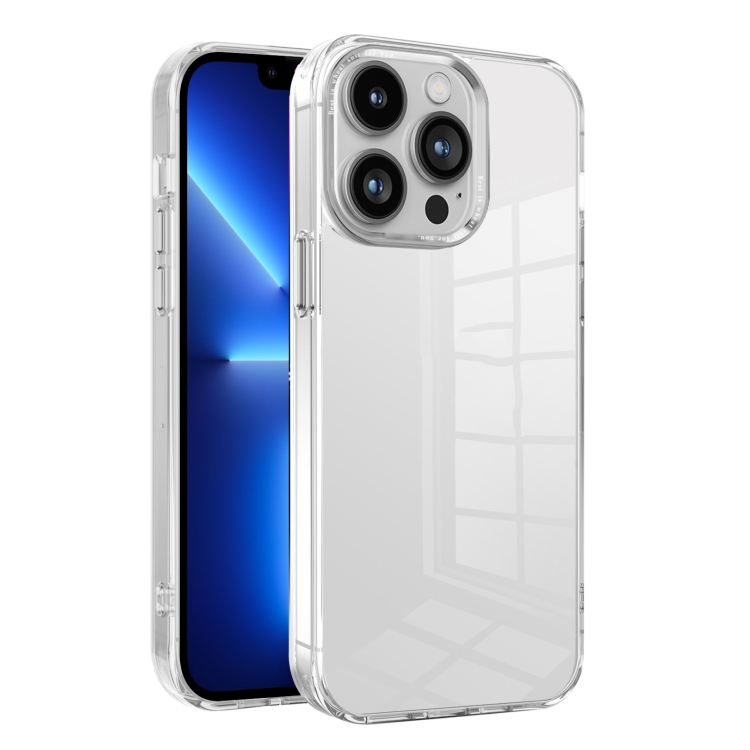 

For iPhone 13 Pro Ice Color Clear PC Hybrid TPU Phone Case(White)