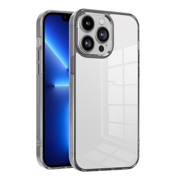 

For iPhone 13 Pro Ice Color Clear PC Hybrid TPU Phone Case(Grey)