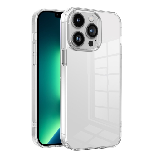 

For iPhone 13 Pro Max Ice Color Clear PC Hybrid TPU Phone Case(White)