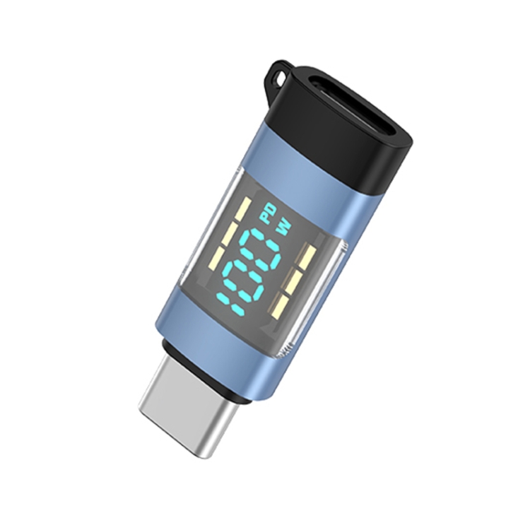 

USB-C / Type-C to Type-C OTG Adapter with Digital Display(Blue)
