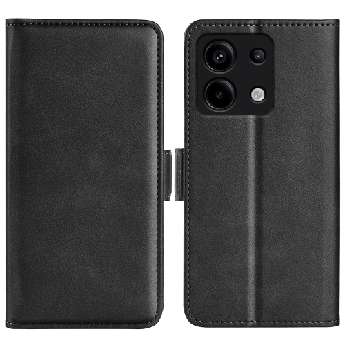 

For Xiaomi Redmi Note 13 Pro Dual-side Magnetic Buckle Horizontal Flip Leather Phone Case(Black)