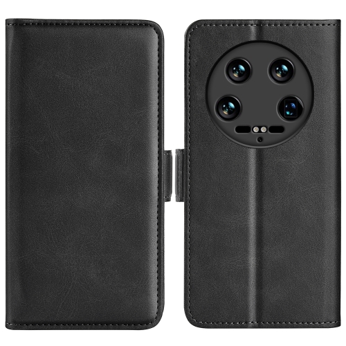 

For Xiaomi 14 Ultra Dual-side Magnetic Buckle Horizontal Flip Leather Phone Case(Black)