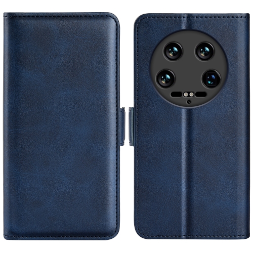 

For Xiaomi 14 Ultra Dual-side Magnetic Buckle Horizontal Flip Leather Phone Case(Dark Blue)