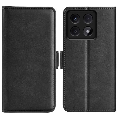 

For Xiaomi 14T Dual-side Magnetic Buckle Horizontal Flip Leather Phone Case(Black)