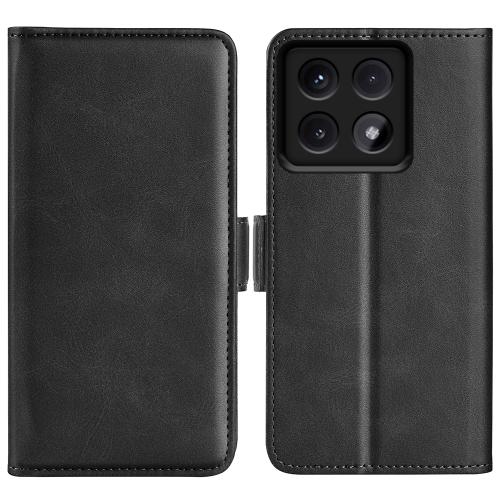

For Xiaomi 14T Pro Dual-side Magnetic Buckle Horizontal Flip Leather Phone Case(Black)