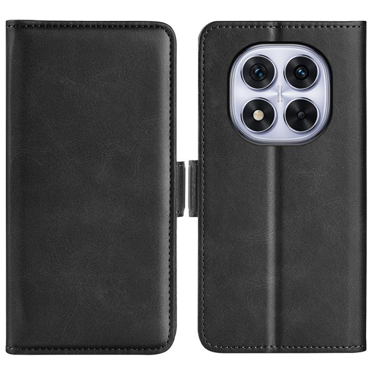 

For Xiaomi Redmi Note 14 Pro 5G Dual-side Magnetic Buckle Horizontal Flip Leather Phone Case(Black)