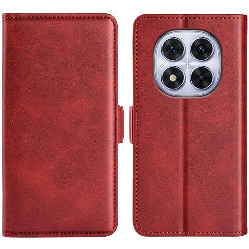 

For Xiaomi Redmi Note 14 Pro 5G Dual-side Magnetic Buckle Horizontal Flip Leather Phone Case(Red)