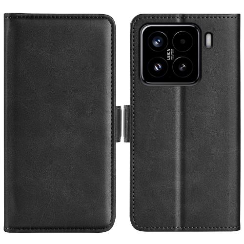 

For Xiaomi 15 Dual-side Magnetic Buckle Horizontal Flip Leather Phone Case(Black)