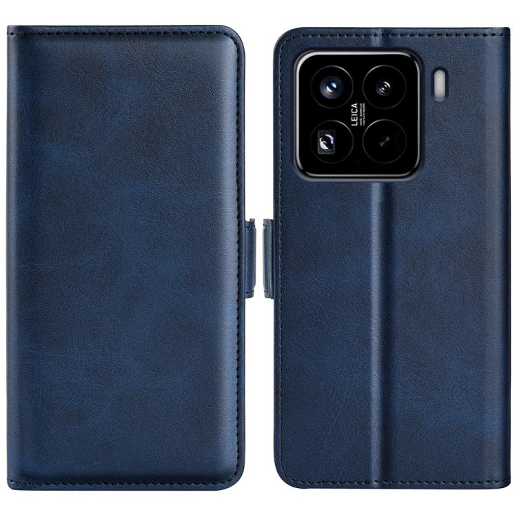 

For Xiaomi 15 Pro Dual-side Magnetic Buckle Horizontal Flip Leather Phone Case(Dark Blue)