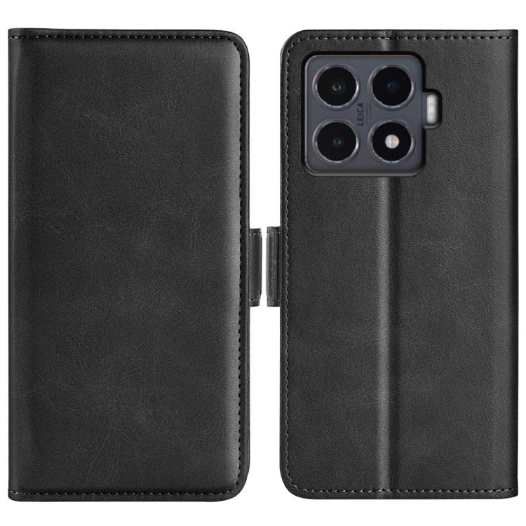 

For Xiaomi 15T Pro Dual-side Magnetic Buckle Horizontal Flip Leather Phone Case(Black)