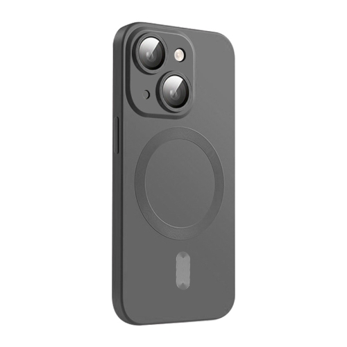 

For iPhone 15 Plus ENKAY MagSafe Matte TPU Phone Case with Lens Film(Dark Grey)