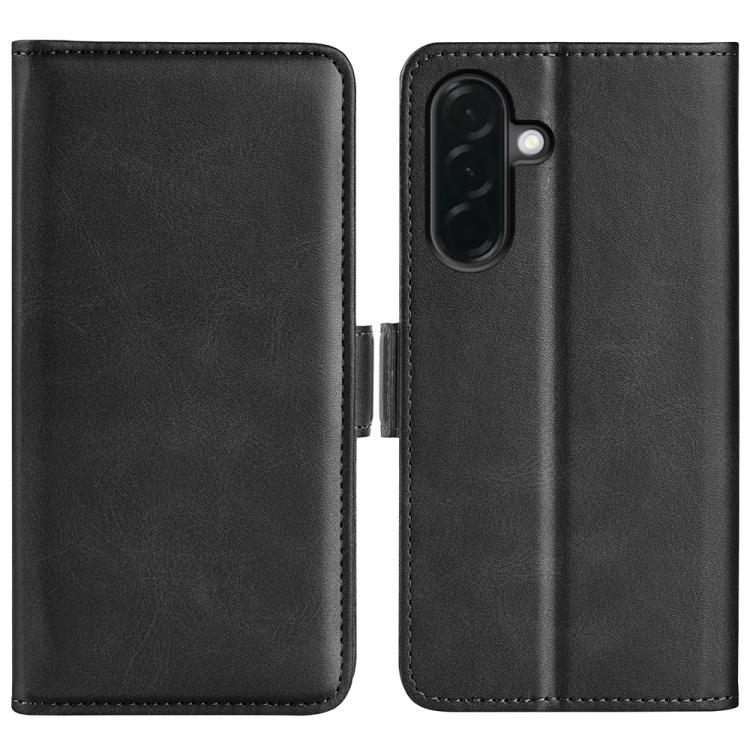 

For Samsung Galaxy A37 5G Dual-side Magnetic Buckle Horizontal Flip Leather Phone Case(Black)