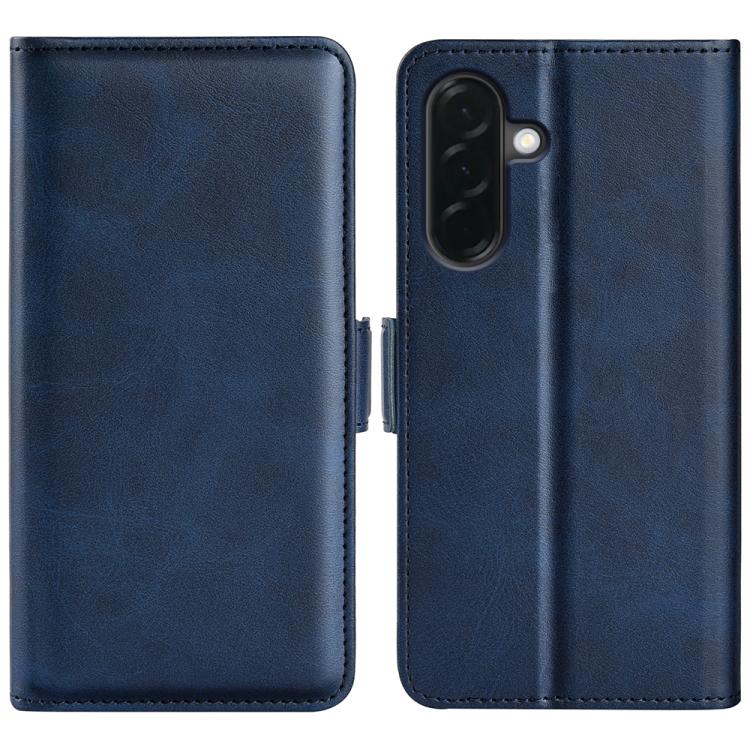 

For Samsung Galaxy A37 5G Dual-side Magnetic Buckle Horizontal Flip Leather Phone Case(Dark Blue)