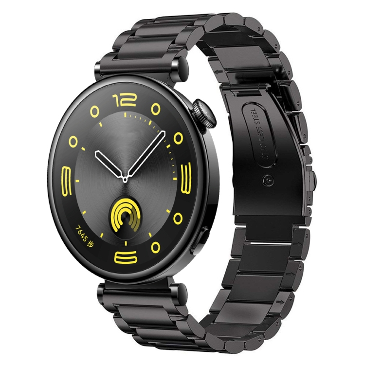 For Huawei Watch GT4 41mm Three Bead Stainless Steel Metal  