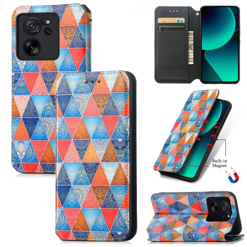 

For Xiaomi 13T / 13T Pro CaseNeo Colorful Magnetic Leather Phone Case(Rhombus Mandala)