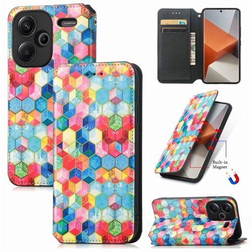 

For Xiaomi Redmi Note 13 Pro+ CaseNeo Colorful Magnetic Leather Phone Case(Magic Space)