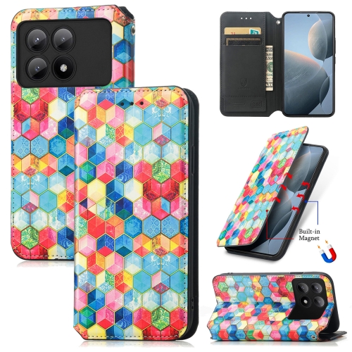 

For Xiaomi Redmi K70E CaseNeo Colorful Magnetic Leather Phone Case(Magic Space)