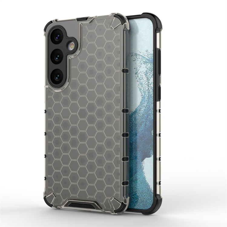 

For Samsung Galaxy S24+ 5G Shockproof Honeycomb Phone Case(Black)