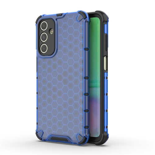 

For Samsung Galaxy A15 Shockproof Honeycomb Phone Case(Blue)