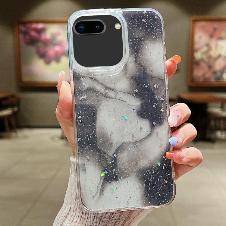 

For iPhone 7 Plus / 8 Plus Ink Smudged Glitter TPU Phone Case(Black)