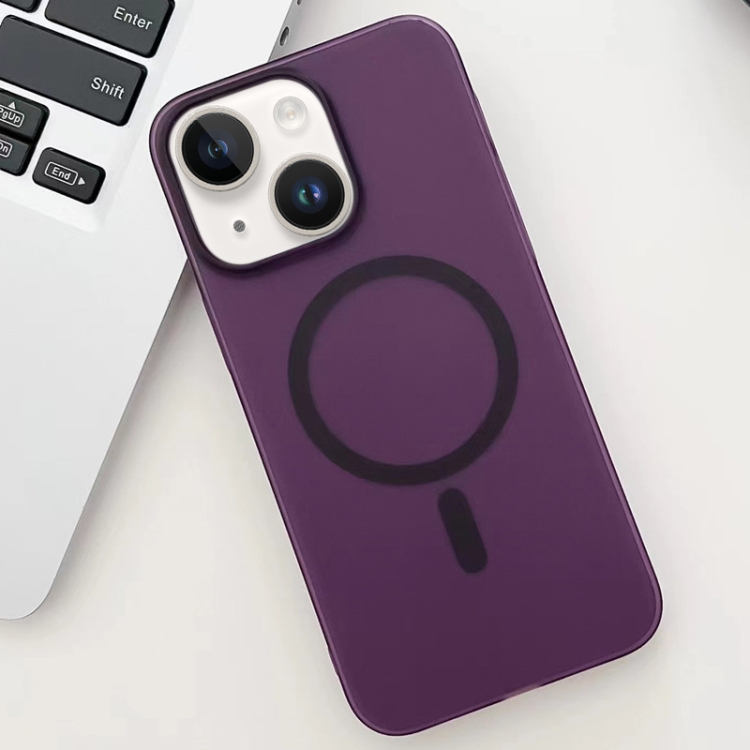

For iPhone 14 Ice Fog MagSafe PC Phone Case(Purple)