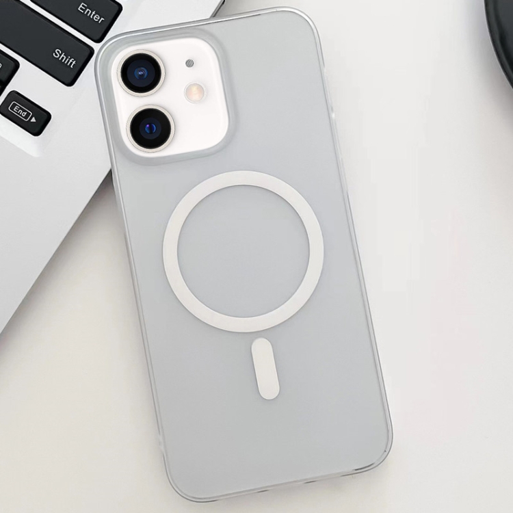 

For iPhone 11 Ice Fog MagSafe PC Phone Case(White)