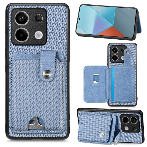 

For Xiaomi Redmi Note 13 Pro Card Wallet Kickstand Back Phone Case with Tool Knife(Blue)