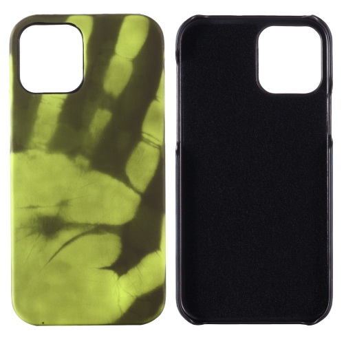 

For iPhone 15 Plus Thermal Sensor Discoloration Silicone Phone Case(Black Green)