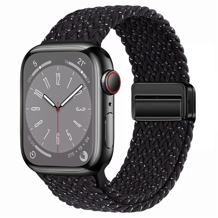 For Apple Watch Ultra 49mm Nylon Woven Magnetic Fold Buckle Watch