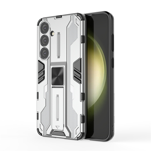 

For Samsung Galaxy S24+ 5G Supersonic Armor PC Hybrid TPU Phone Case(Silver)