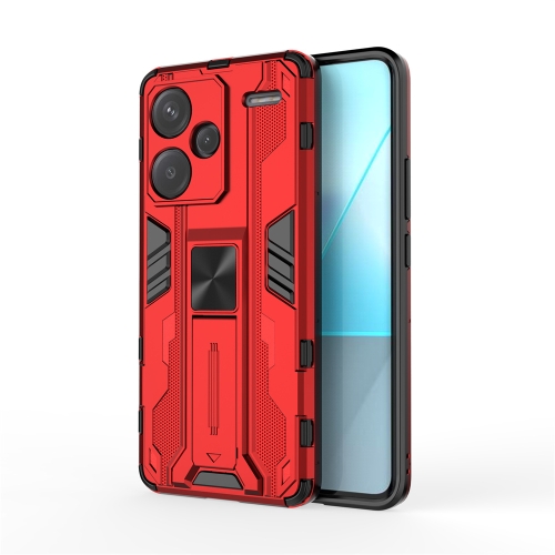 

For Redmi Note 13 Pro+ Supersonic Armor PC Hybrid TPU Phone Case(Red)